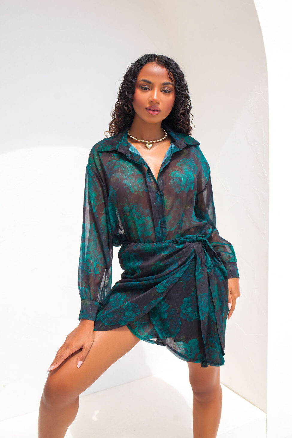 Roland σετ πουκάμισο-φούστα πράσινο - Image 10