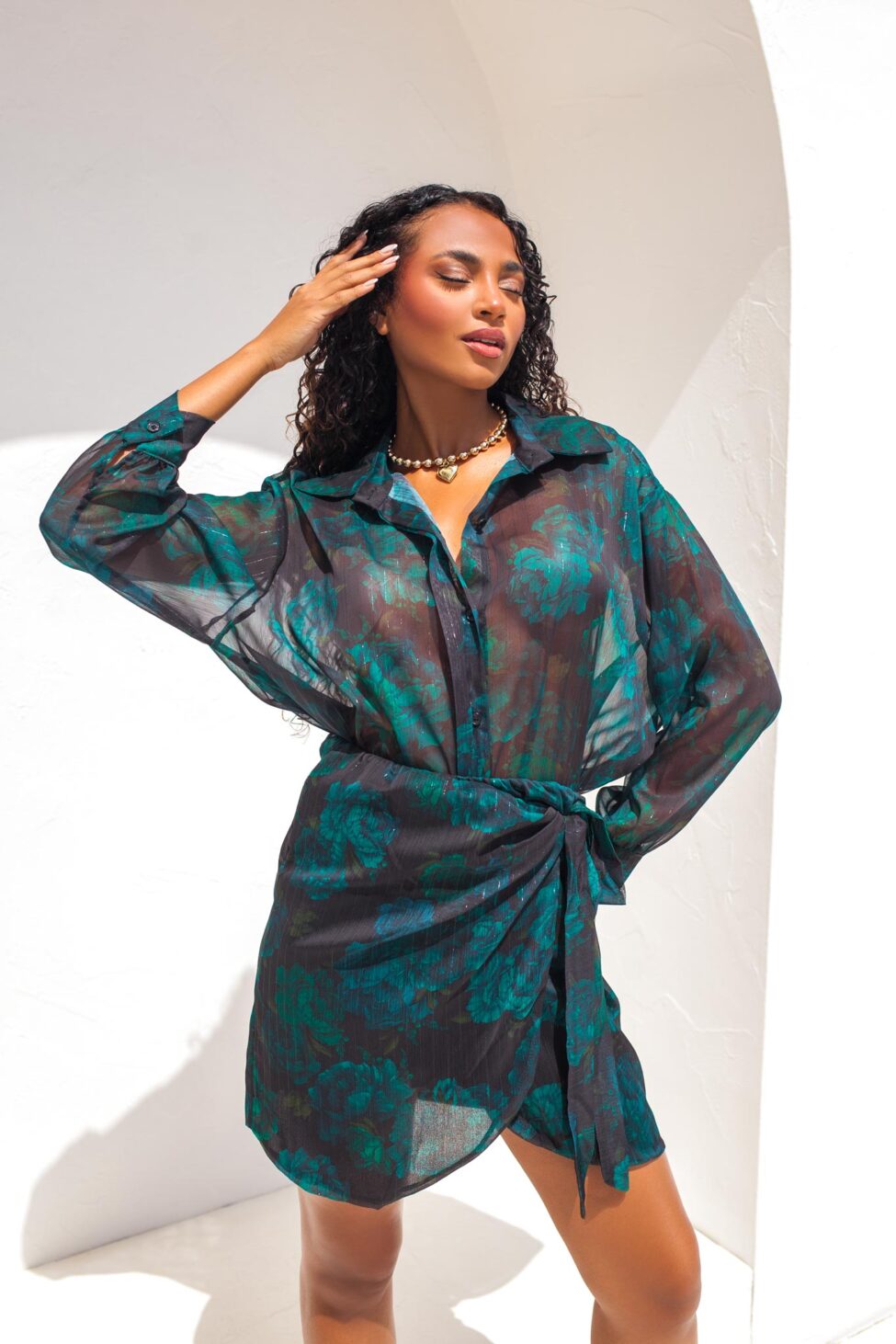 Roland σετ πουκάμισο-φούστα πράσινο - Image 11