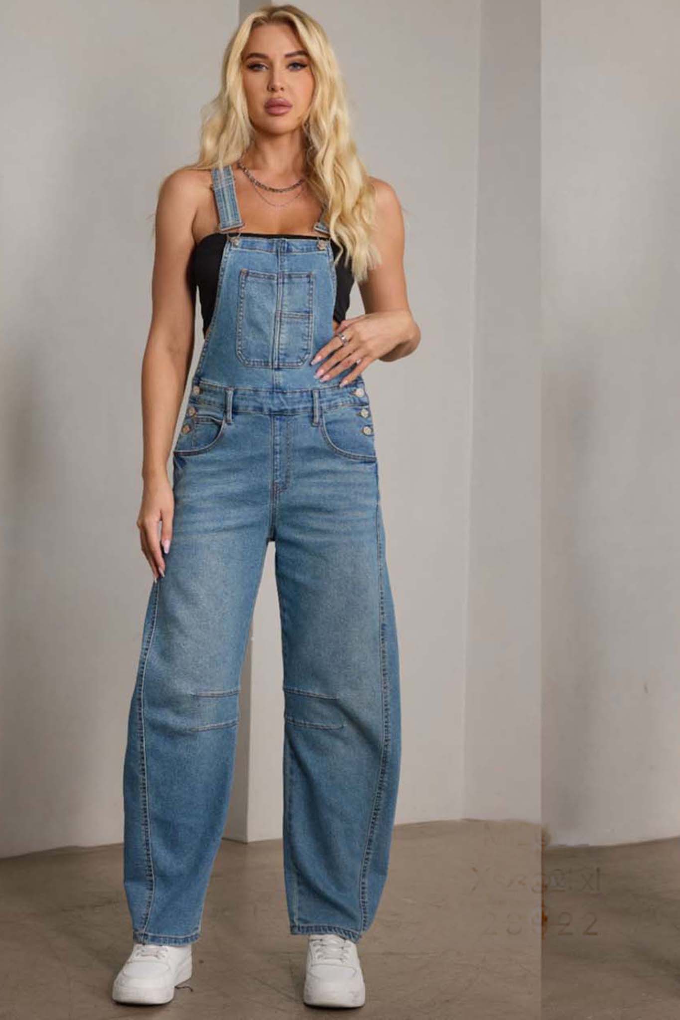 Zyrene ολόσωμη φόρμα-σαλοπέτα τζιν μπλε Zyrene ολόσωμη φόρμα-σαλοπέτα τζιν μπλε - Image 1