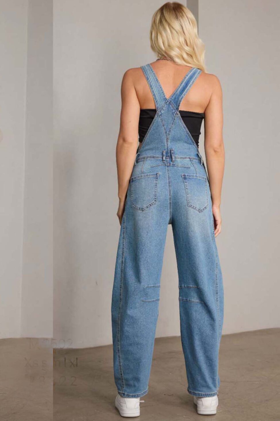 Zyrene ολόσωμη φόρμα-σαλοπέτα τζιν μπλε - Image 3