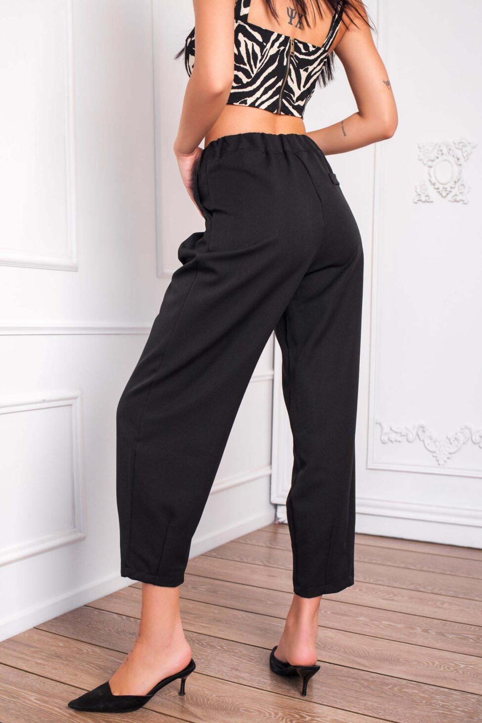 Amores υφασμάτινο παντελόνι μαύρο - Image 3