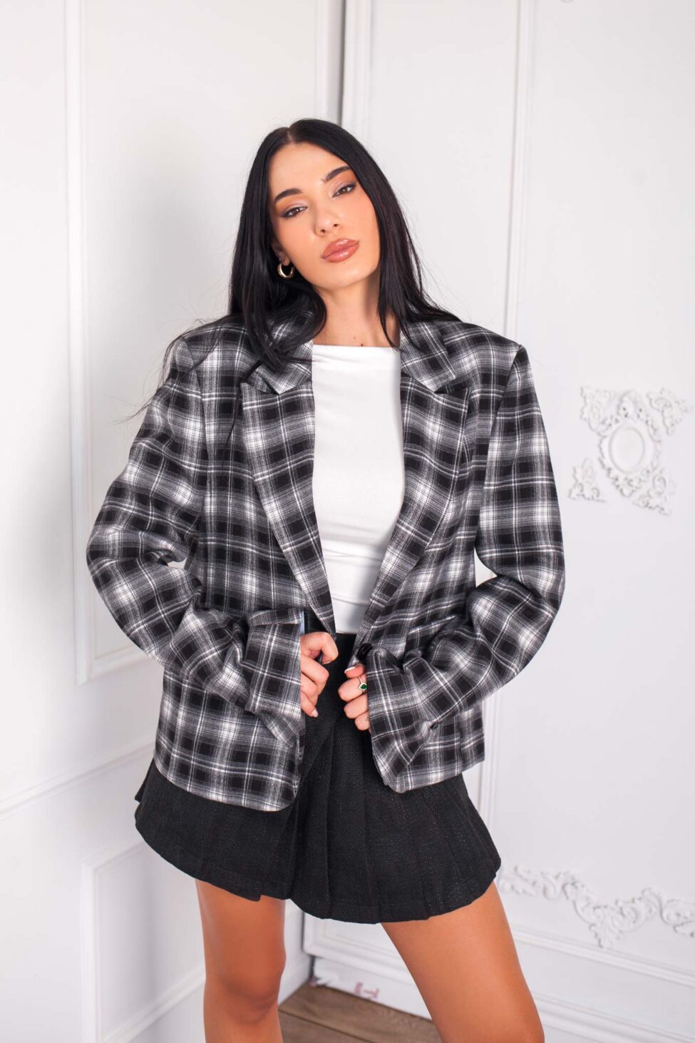 Ankel σακάκι ρίγε μαύρο - Image 2