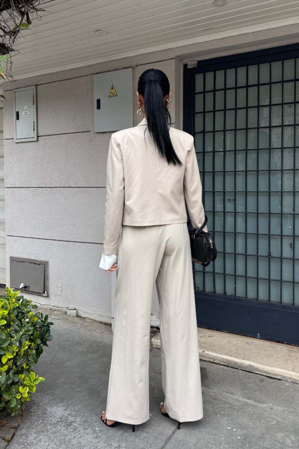 Anna  σετ σακάκι με παντελόνι γκρι - Image 3