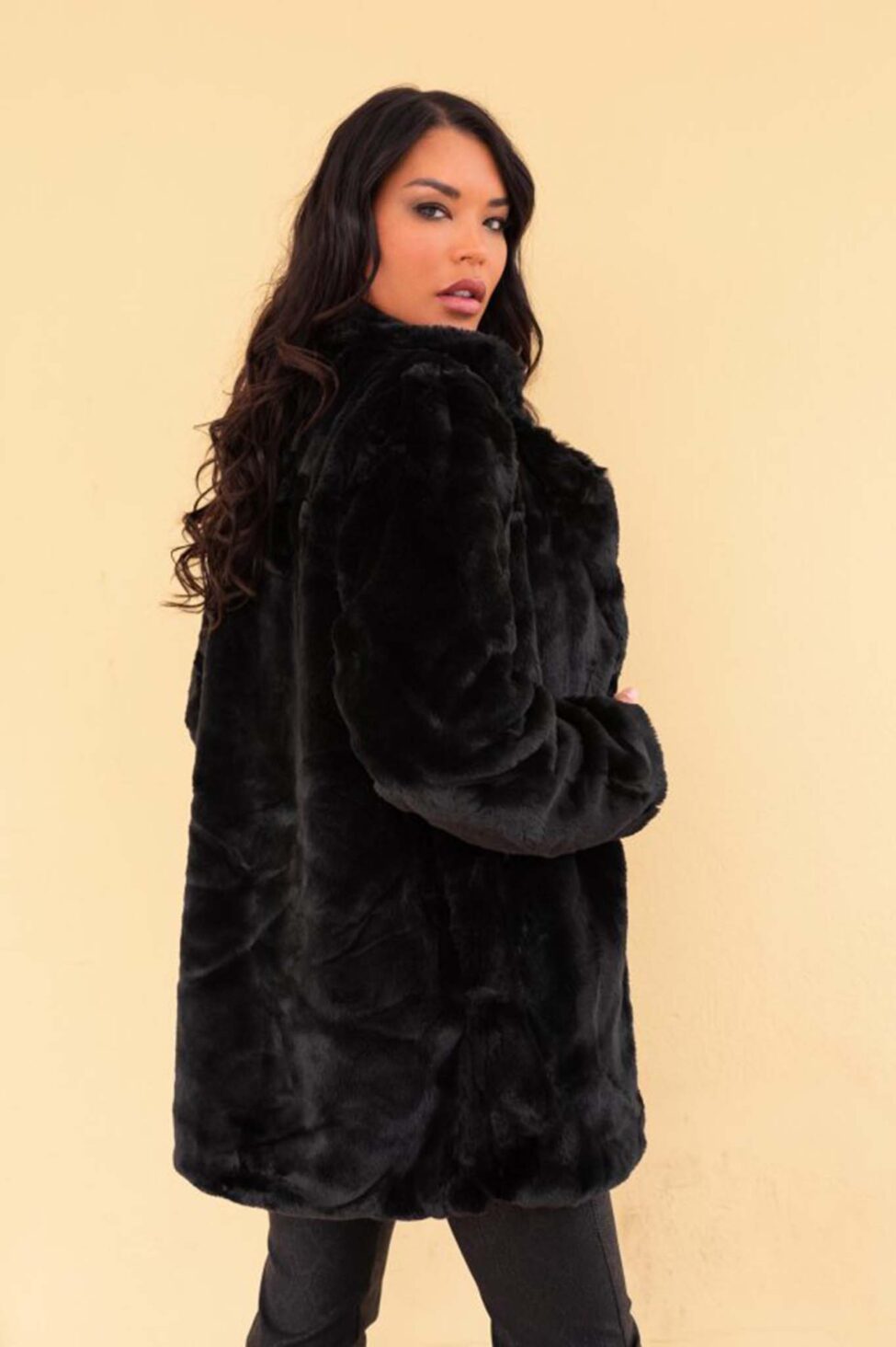 Campbell  οικολογική γούνα μαύρο - Image 2