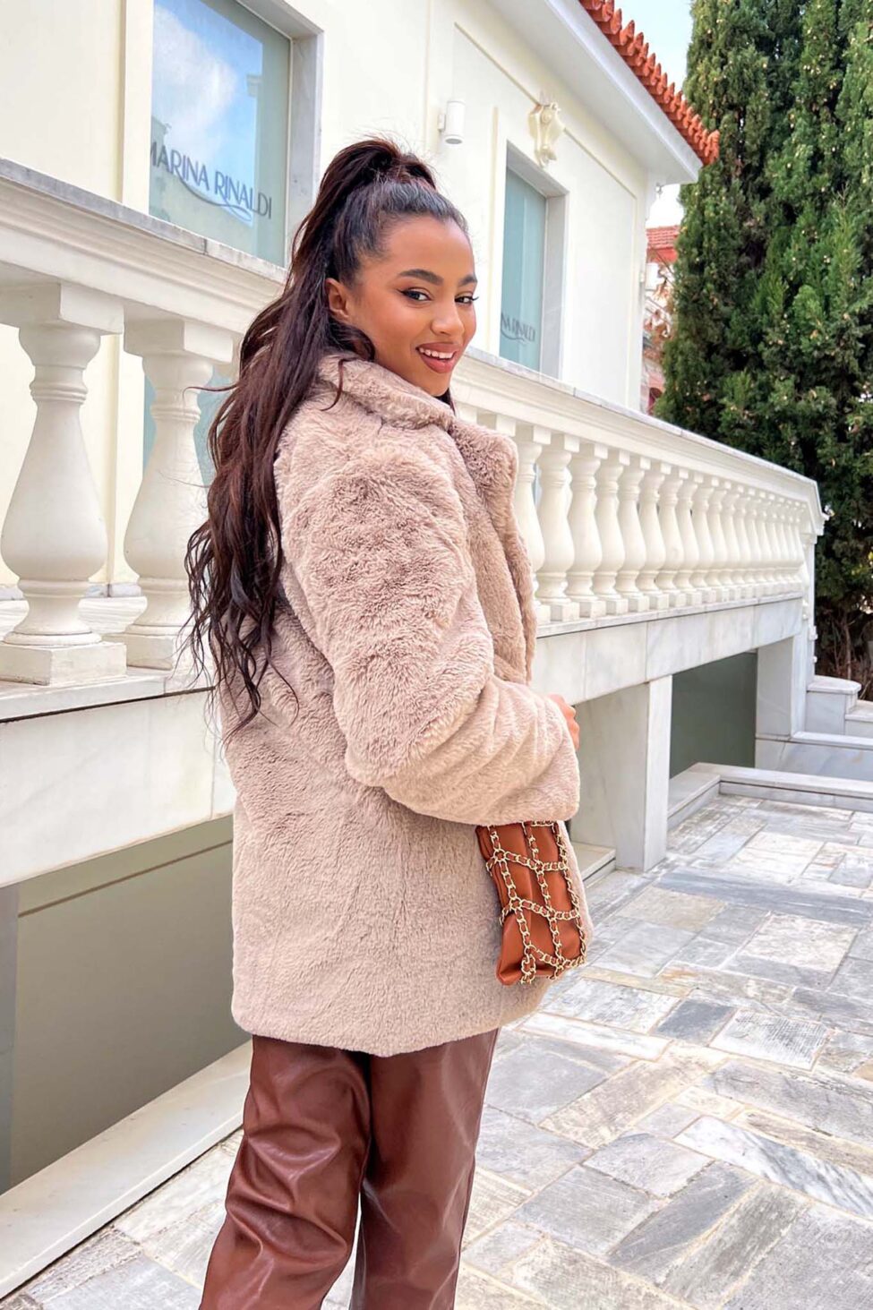 Campbell  οικολογική γούνα μπεζ - Image 3