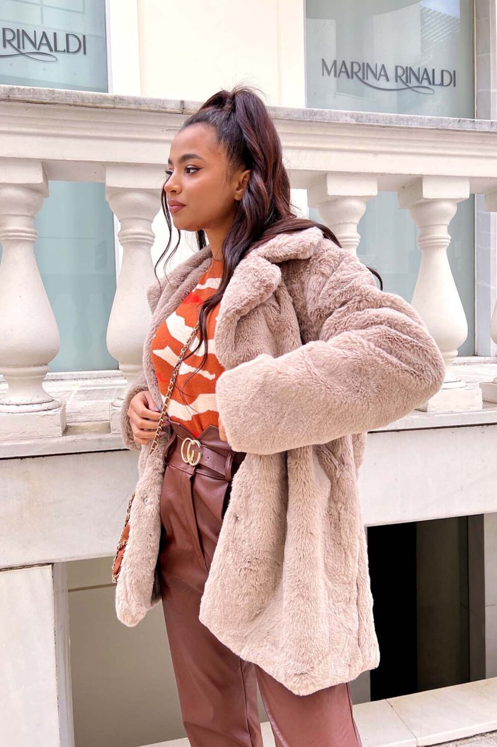 Campbell  οικολογική γούνα μπεζ - Image 4