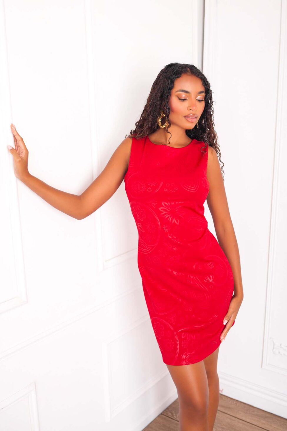 Charan μίνι φόρεμα κόκκινο - Image 2