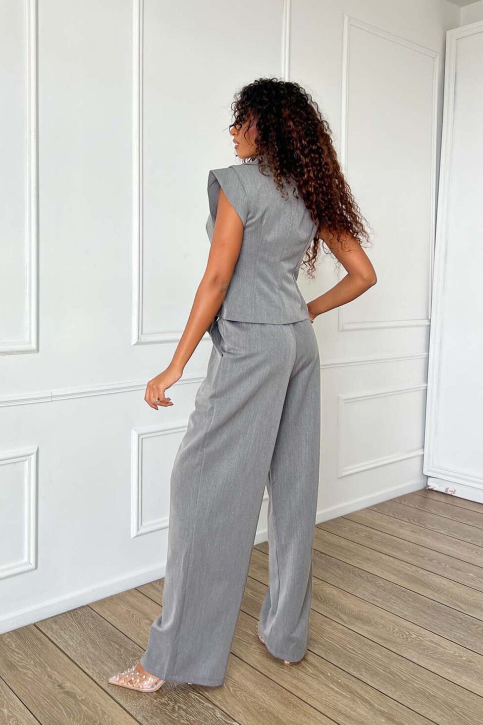 Danny σετ γιλέκο παντελόνι γκρι - Image 2