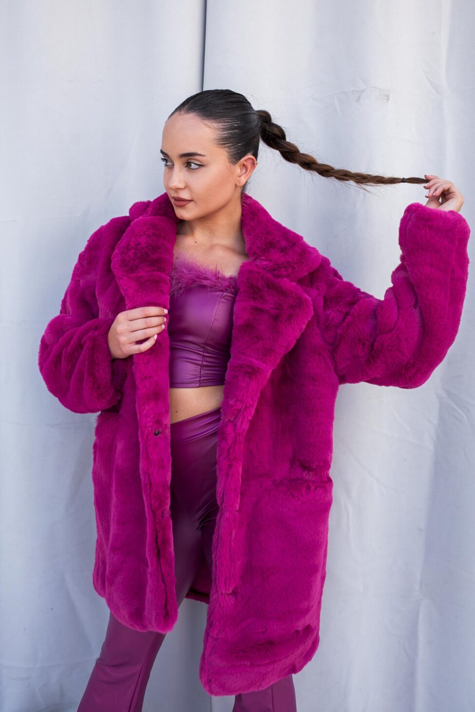 Dover οικολογική γούνα magenta - Image 2