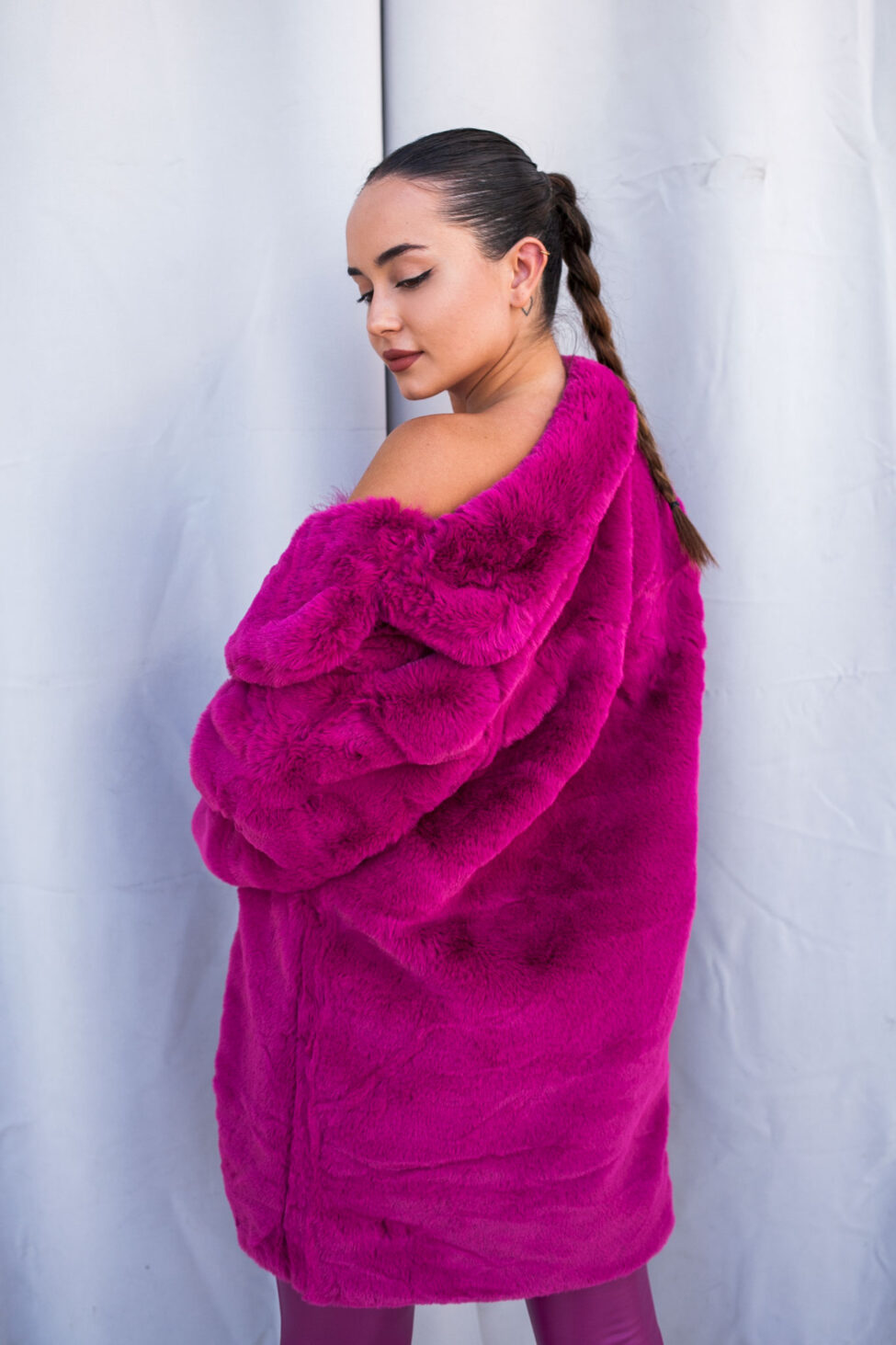 Dover οικολογική γούνα magenta - Image 3