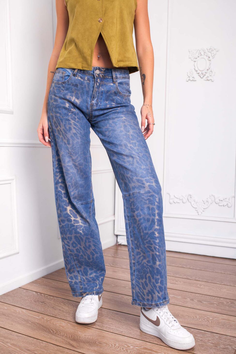 Drew παντελόνι με λεοπάρ  print λεοπάρ - Image 2