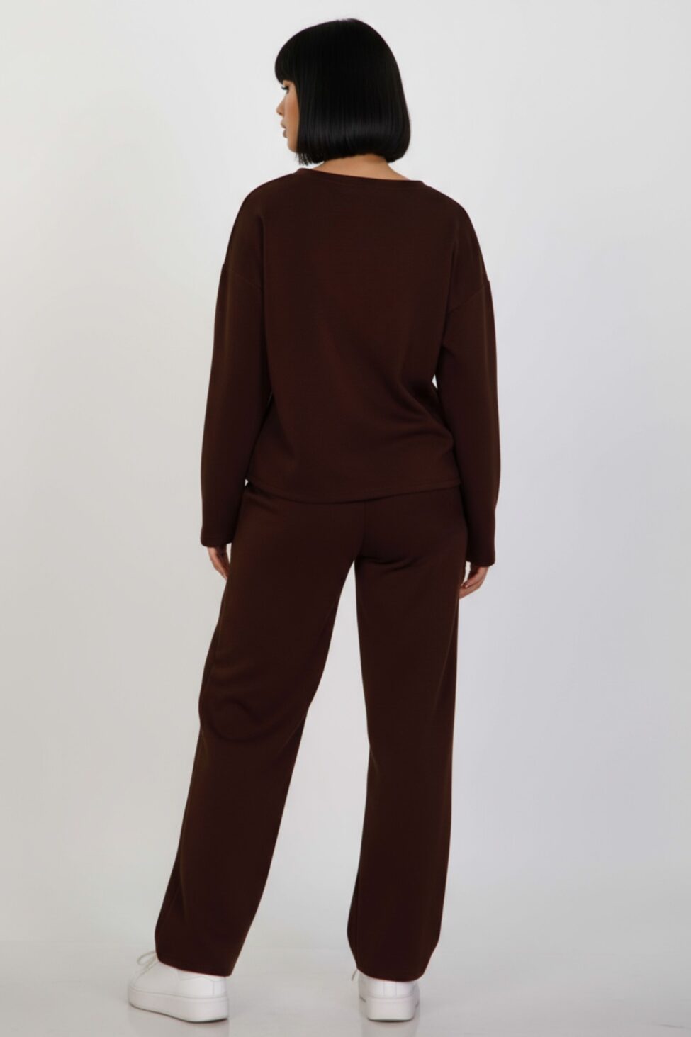 Drift σετ μπλούζα παντελόνι μπορντό - Image 3