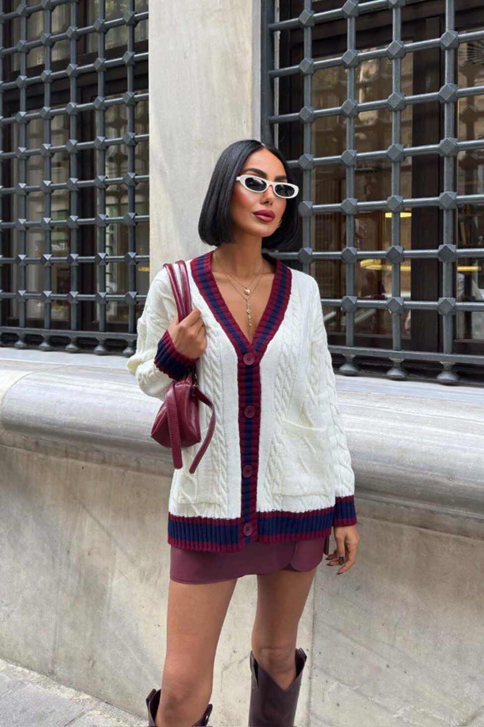 Elandra ζάκετα πλεκτή εκρού - Image 2