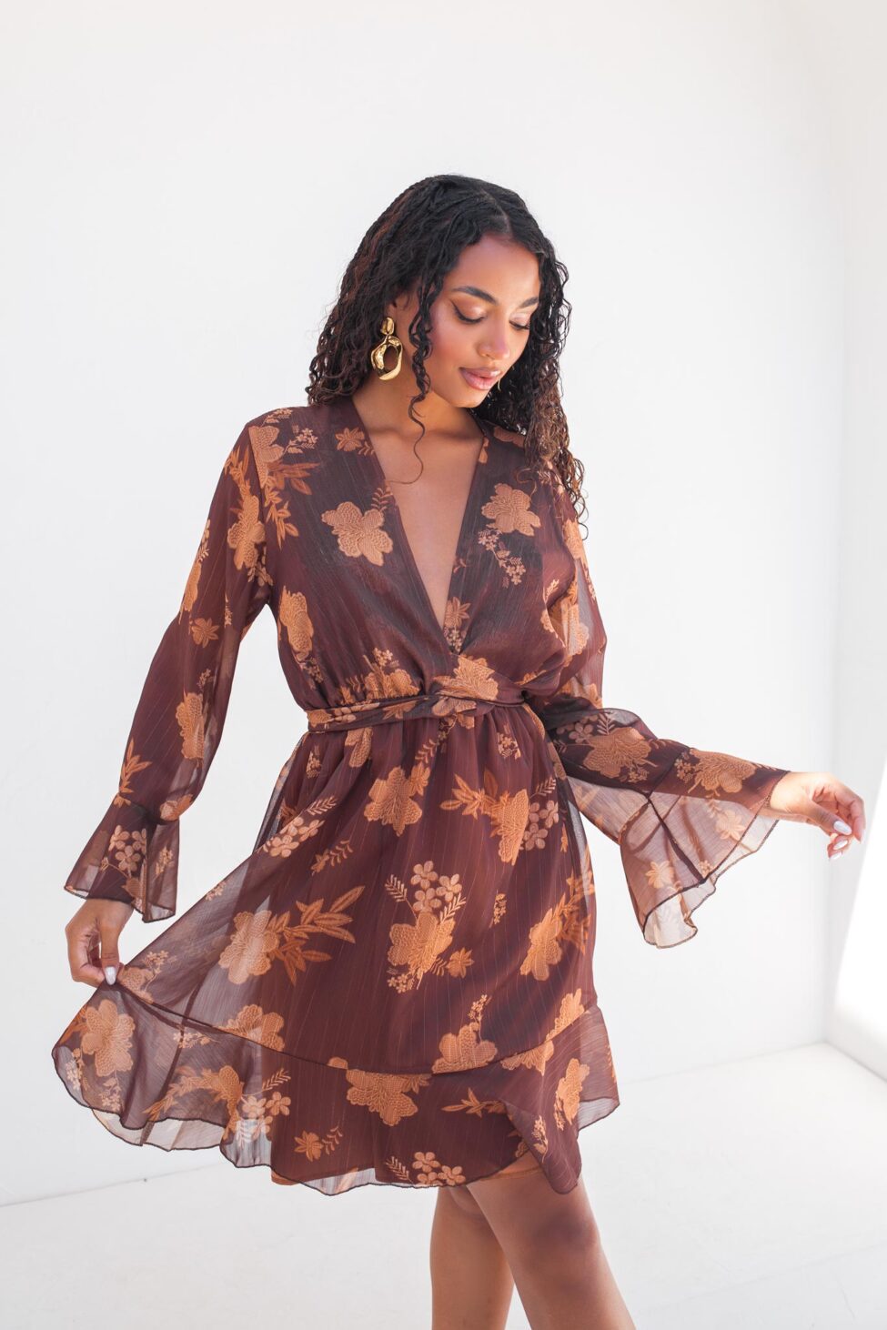 Esme φόρεμα καφέ - Image 2