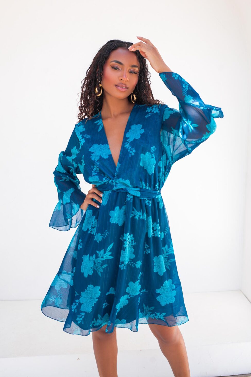 Esme φόρεμα πετρόλ - Image 2