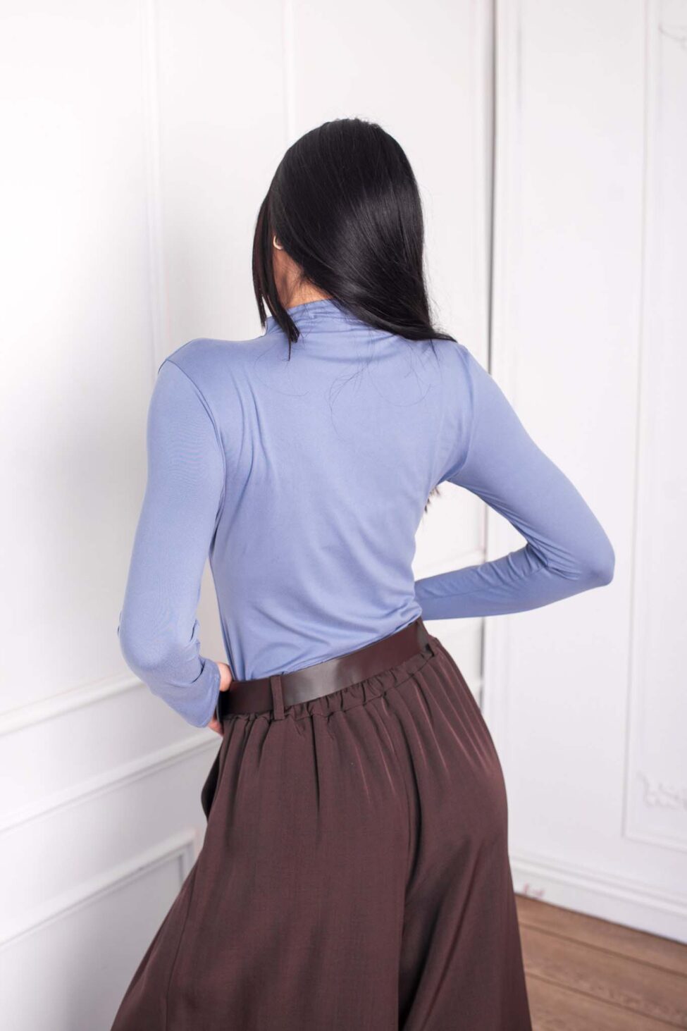 Isalora  μπλούζα ελαστική σιελ - Image 2