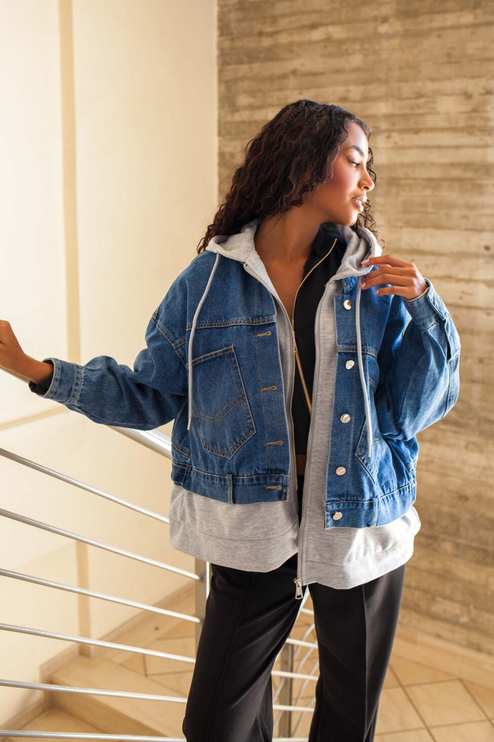 Lullaby τζιν τζάκετ μπλε - Image 3