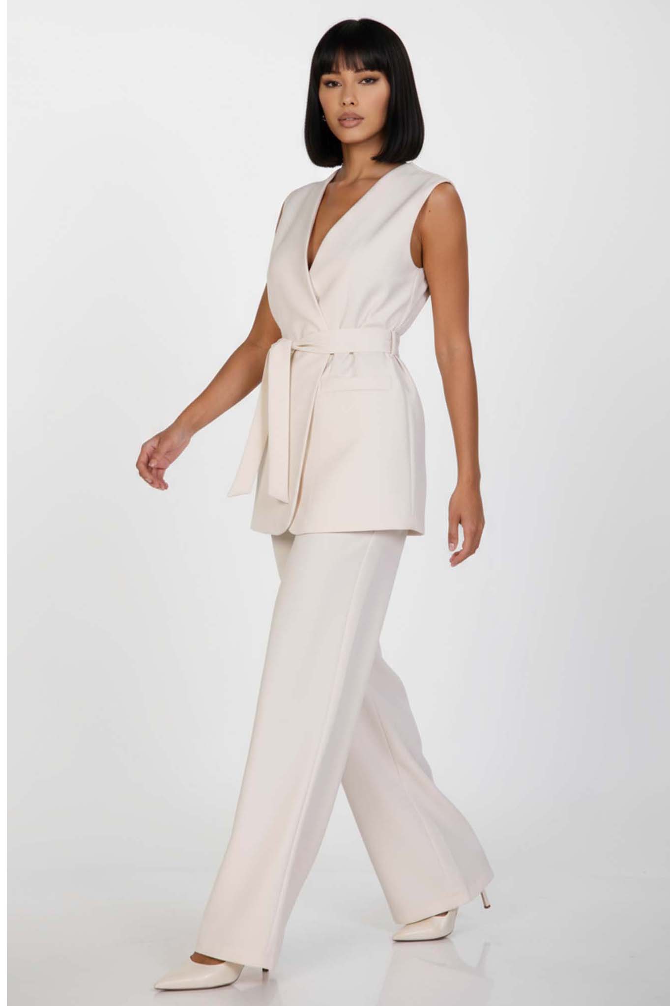 Manhattan σετ γιλέκο με παντελόνι εκρού Manhattan σετ γιλέκο με παντελόνι εκρού - Image 1