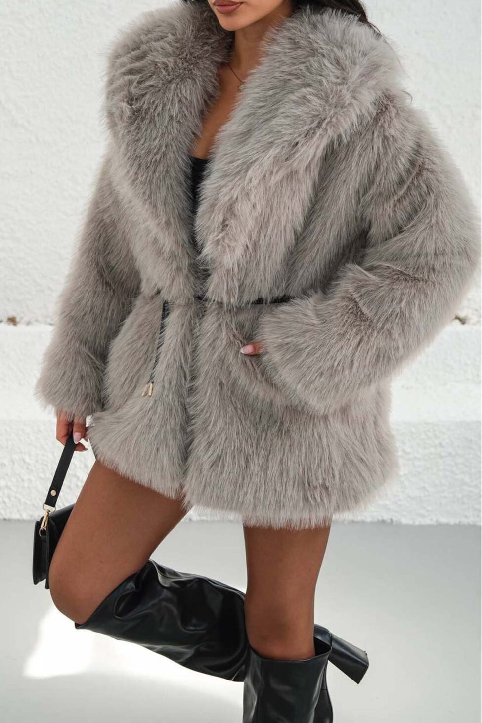 Mavelle οικολογική γούνα γκρι - Image 3