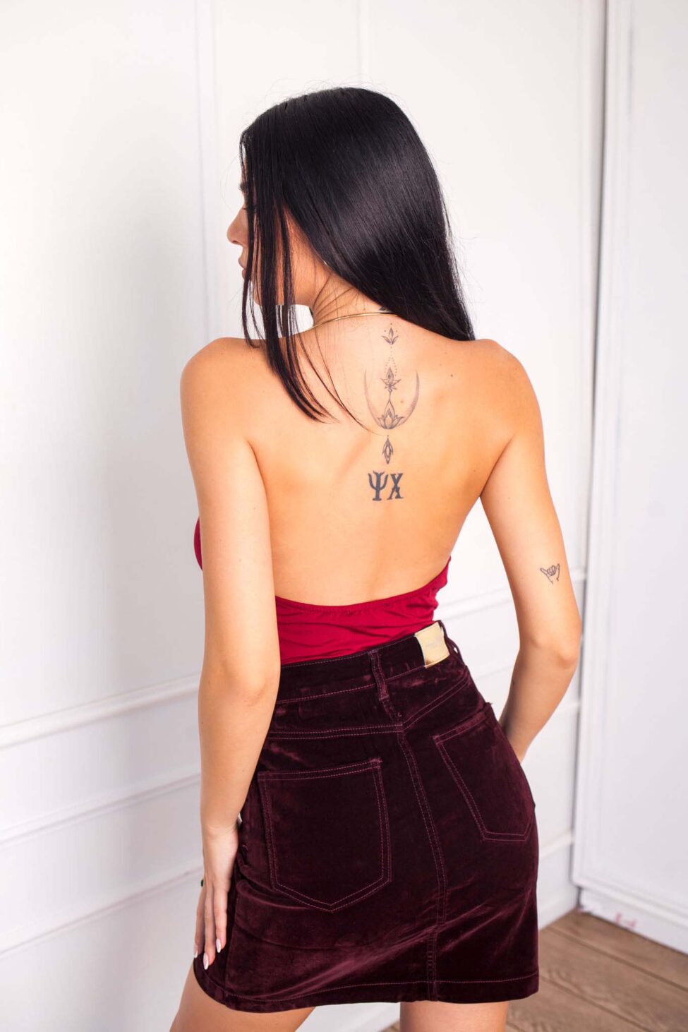 Mirelle κορμάκι μπορντό - Image 3