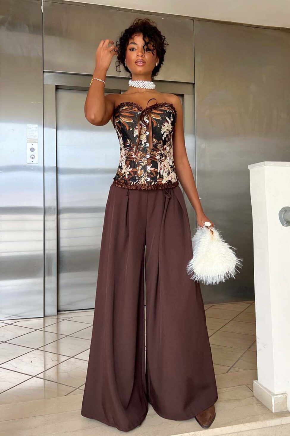 Moana παντελόνα καφέ - Image 4