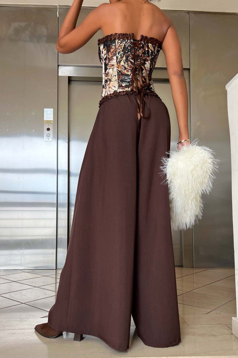 Moana παντελόνα καφέ - Image 5