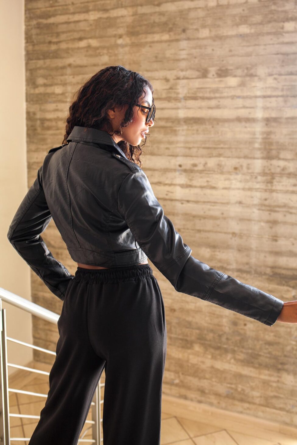 Oblivion τζάκετ biker μαύρο - Image 3