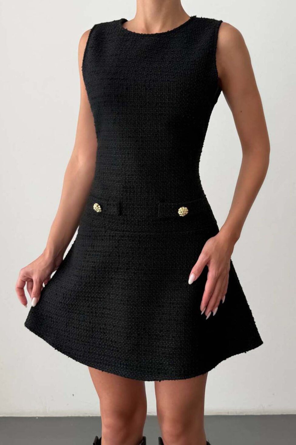 Oriselle φόρεμα μίνι μαύρο - Image 2