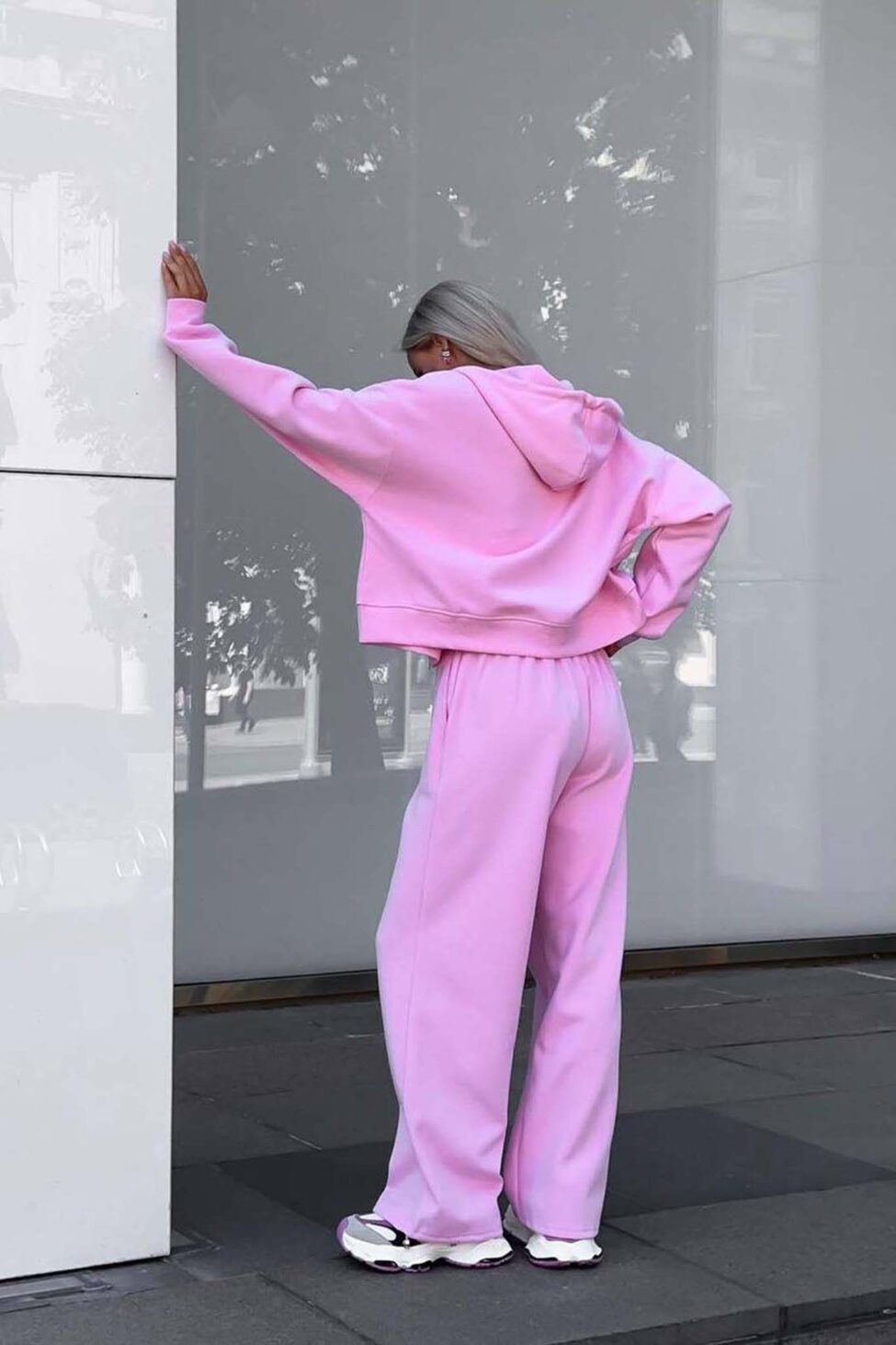 Serenith σετ φούτερ φόρμα ροζ - Image 2