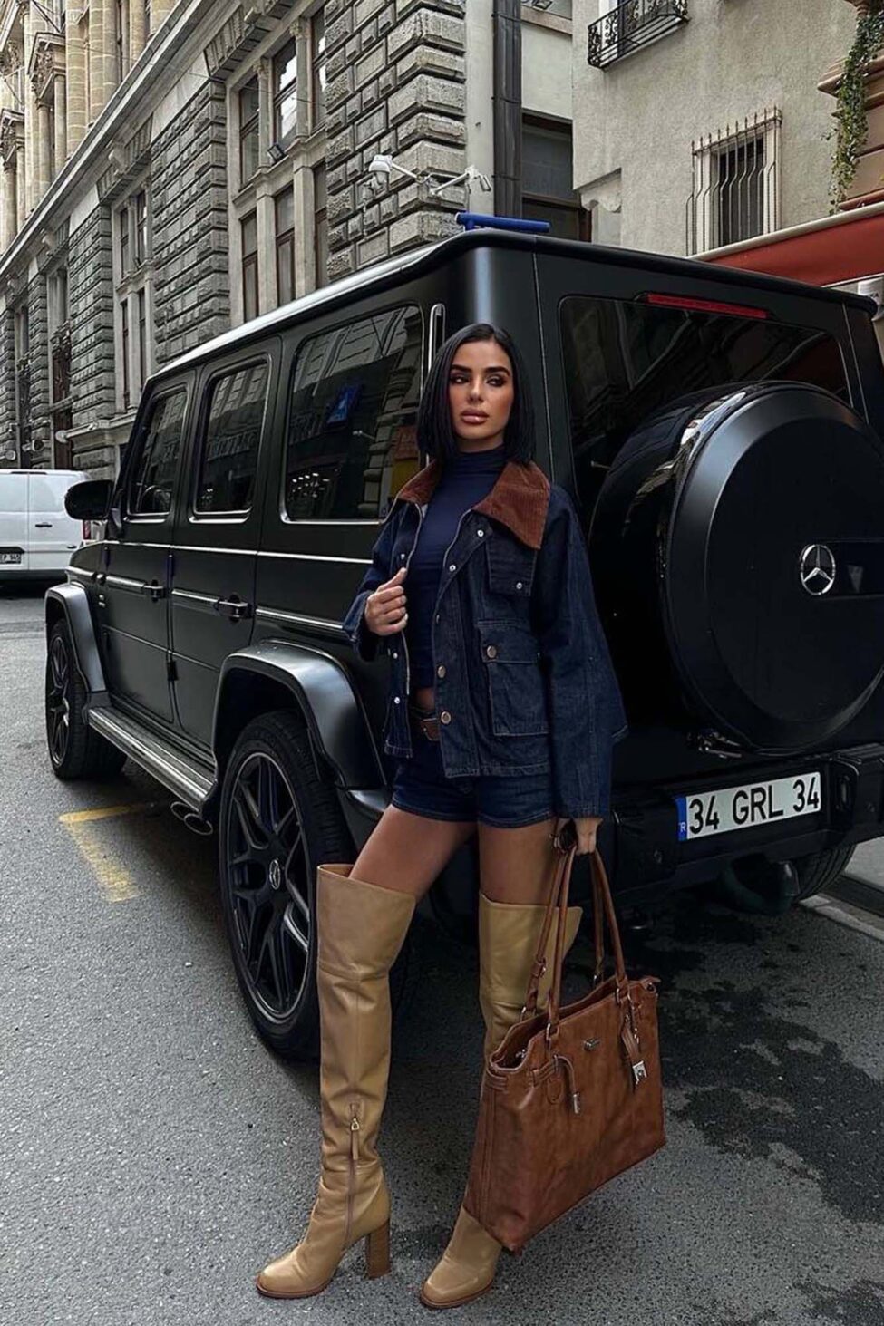 Soryn τζιν τζάκετ μπλε σκούρο - Image 3