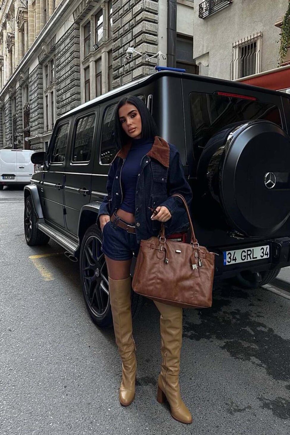 Soryn τζιν τζάκετ μπλε σκούρο - Image 4