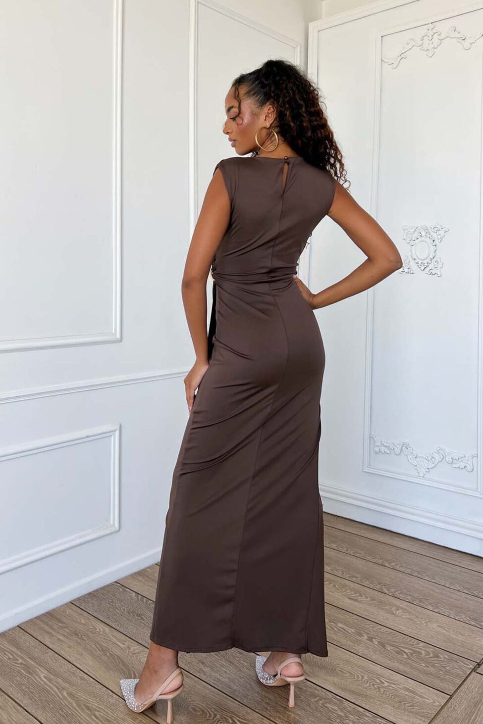 Starlit Φόρεμα Μάξι καφέ - Image 2