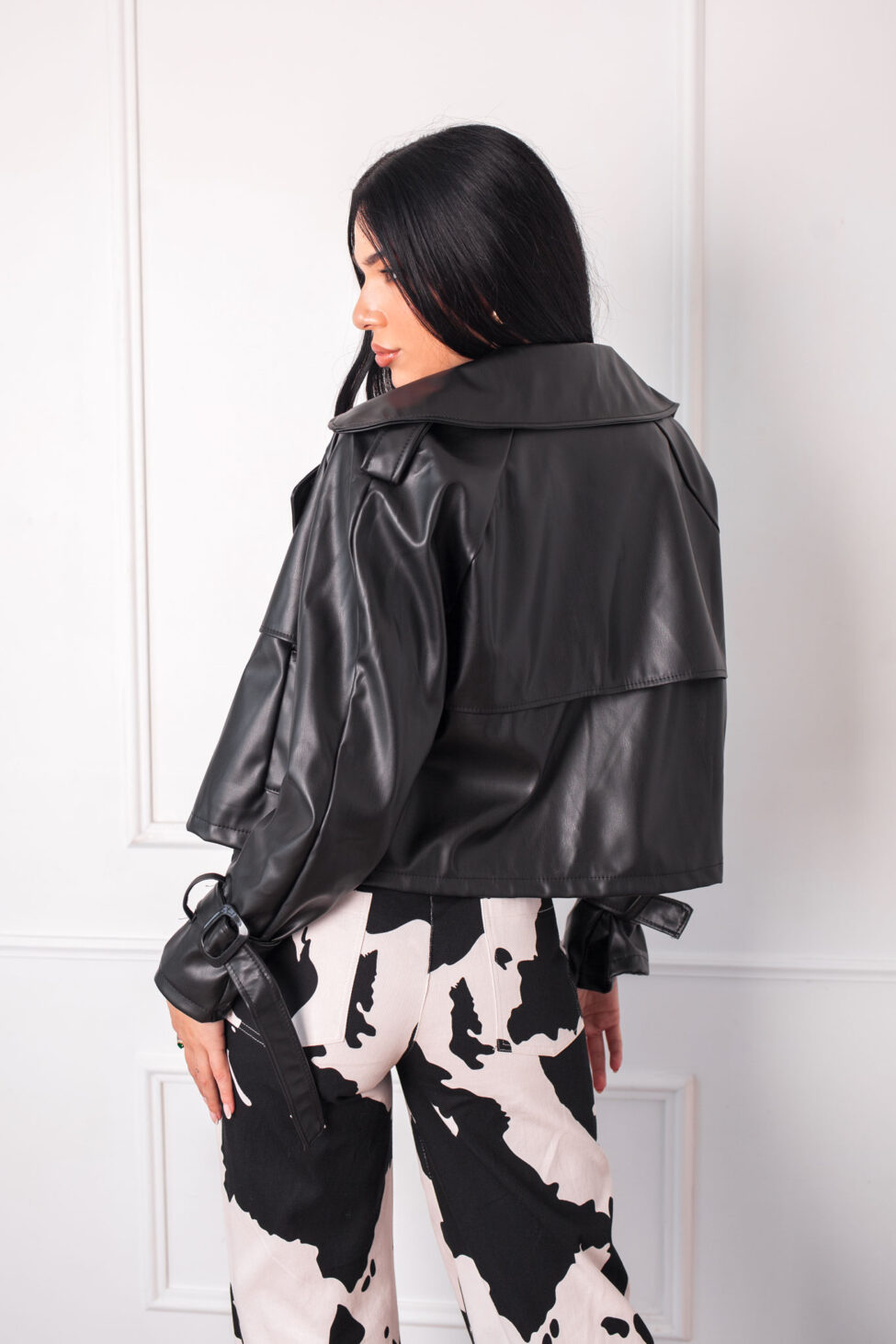 Vexira δερματίνη jacket μαύρο - Image 3