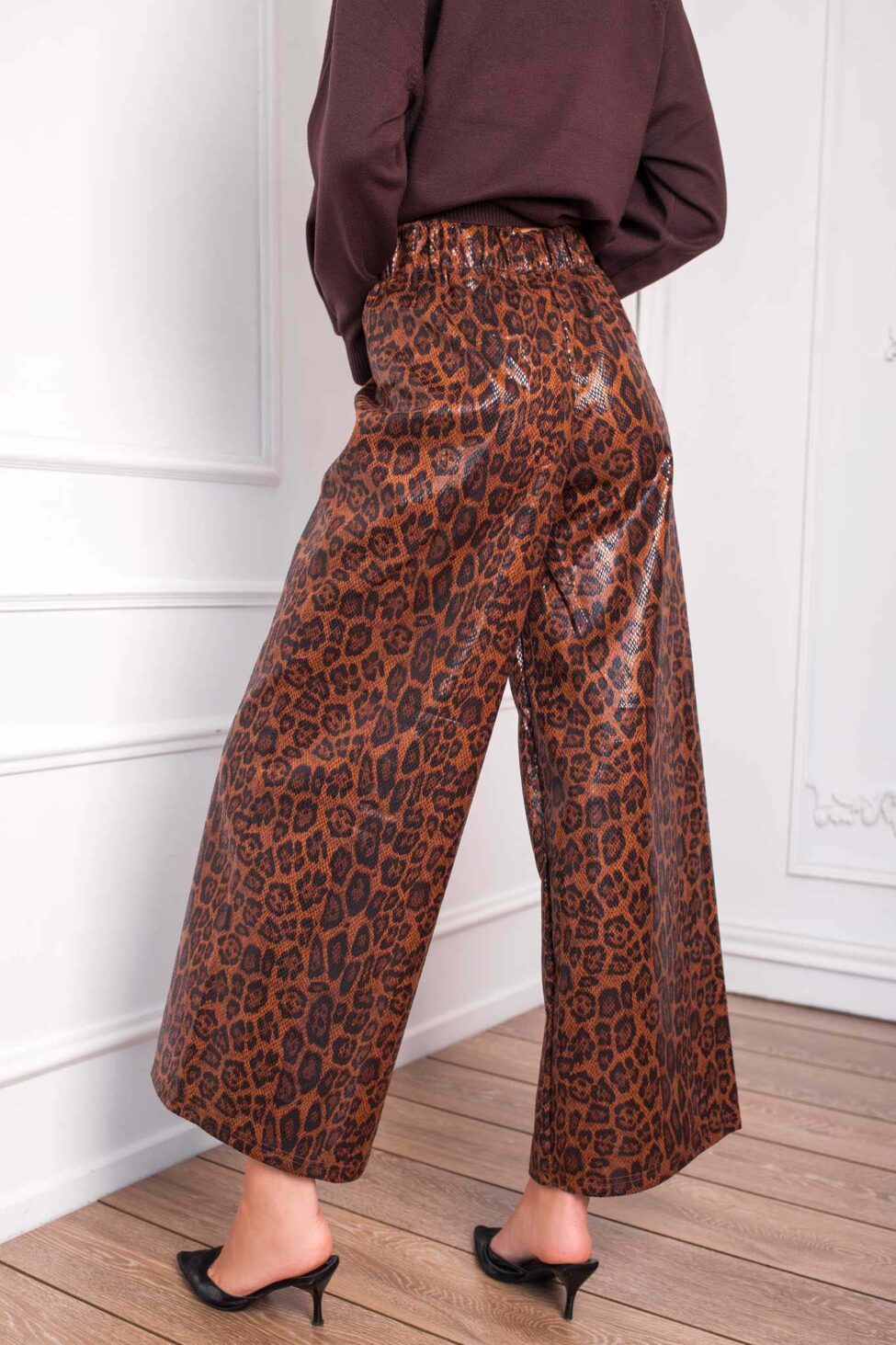 Vipera σετ μπλούζα - παντελόνι καφέ - Image 6