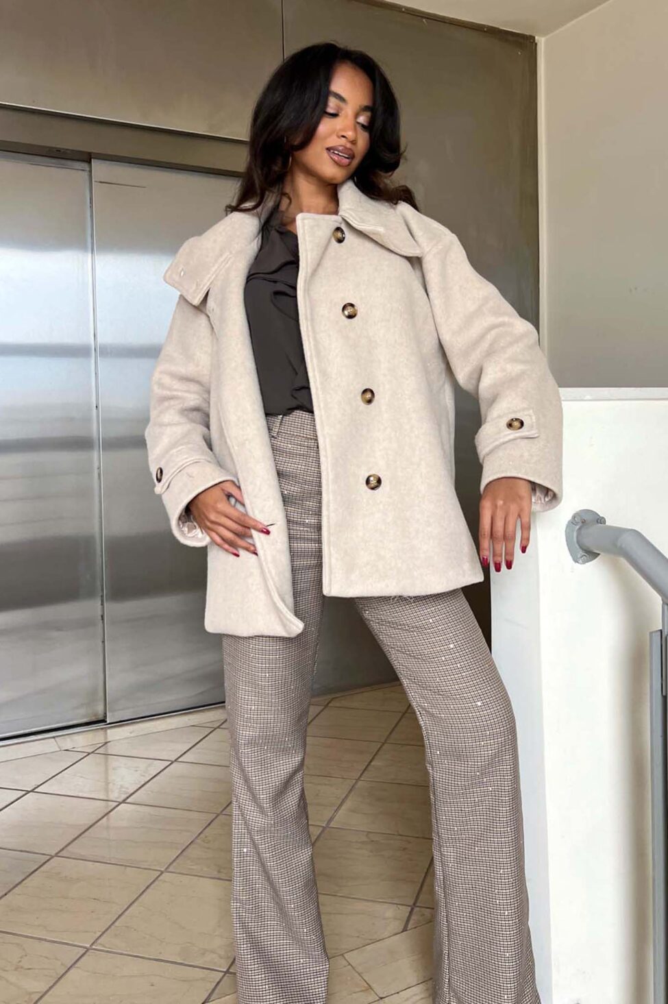 Adora παλτό μπεζ - Image 4