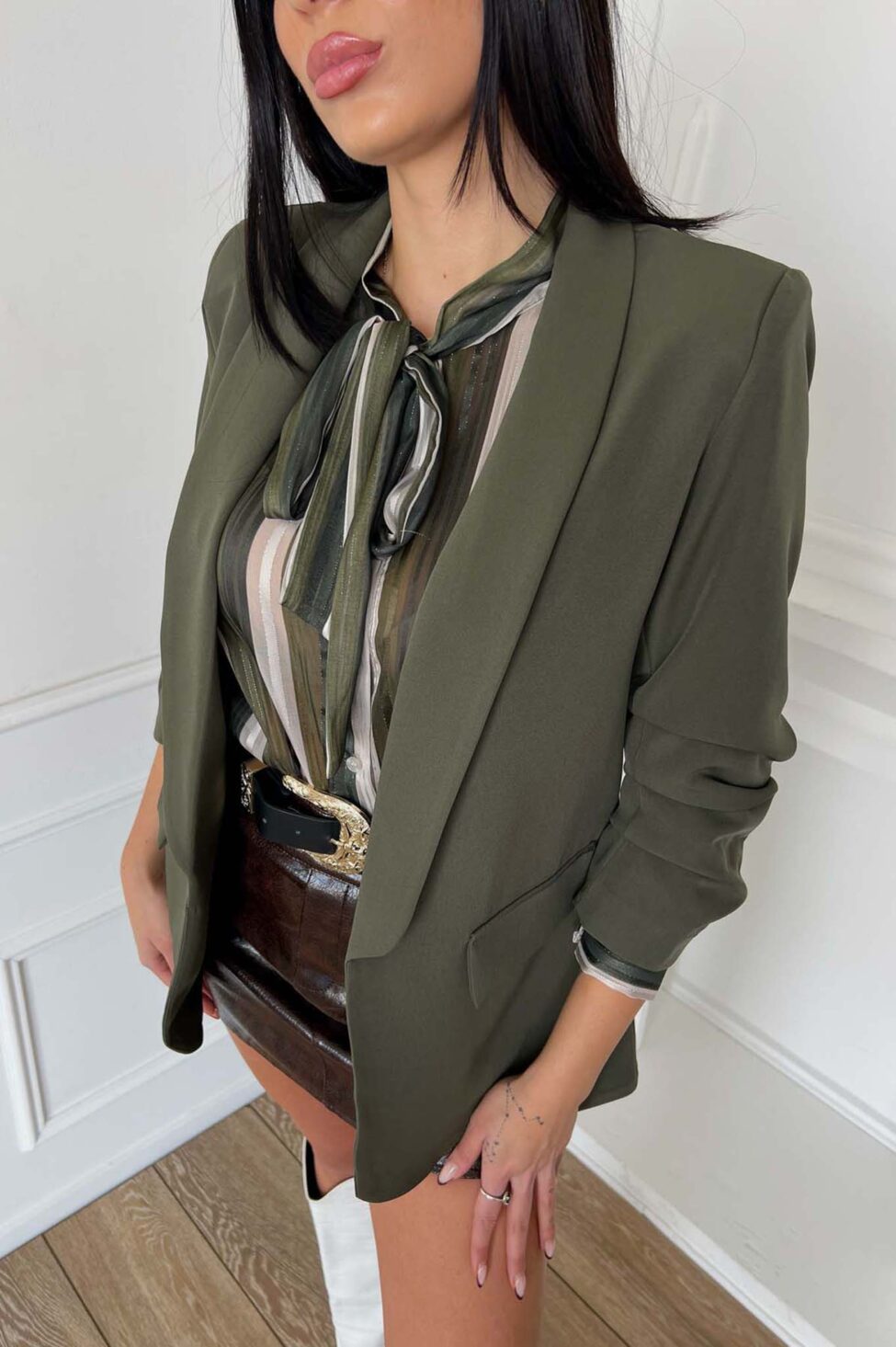 Allyson σακάκι χακί - Image 2