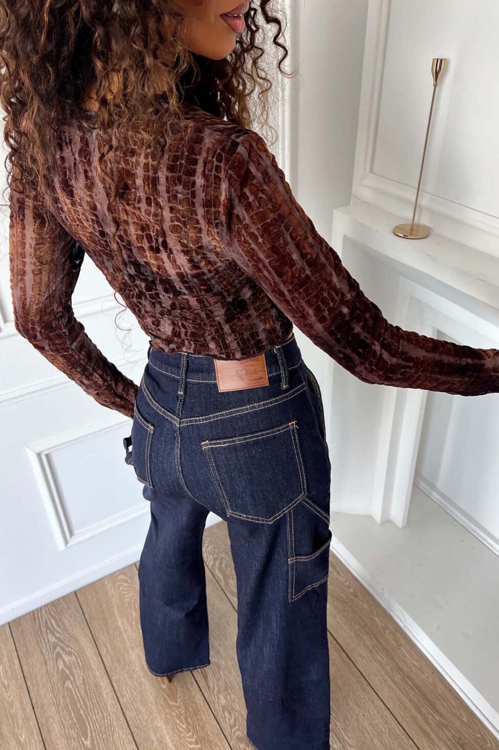 Antonella μπλούζα καφέ - Image 4