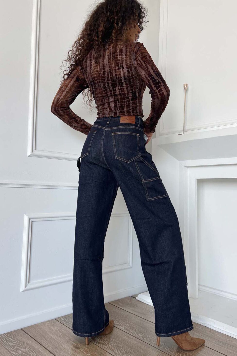 Bold τζιν παντελόνι μπλε σκούρο - Image 2