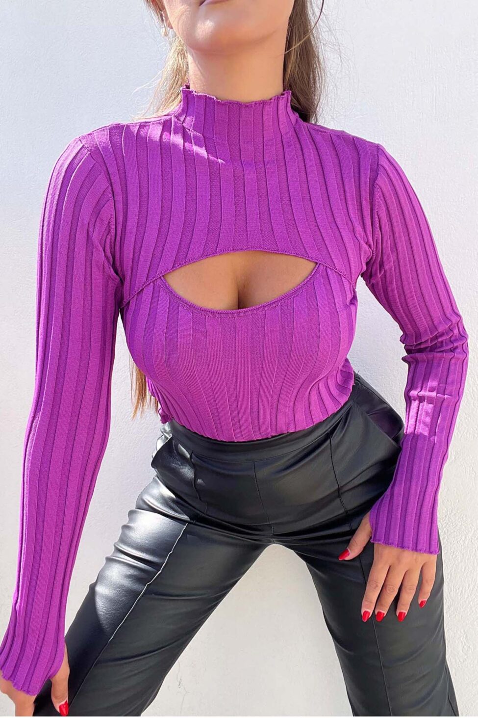 Cayden ριπ τοπ μωβ - Image 2