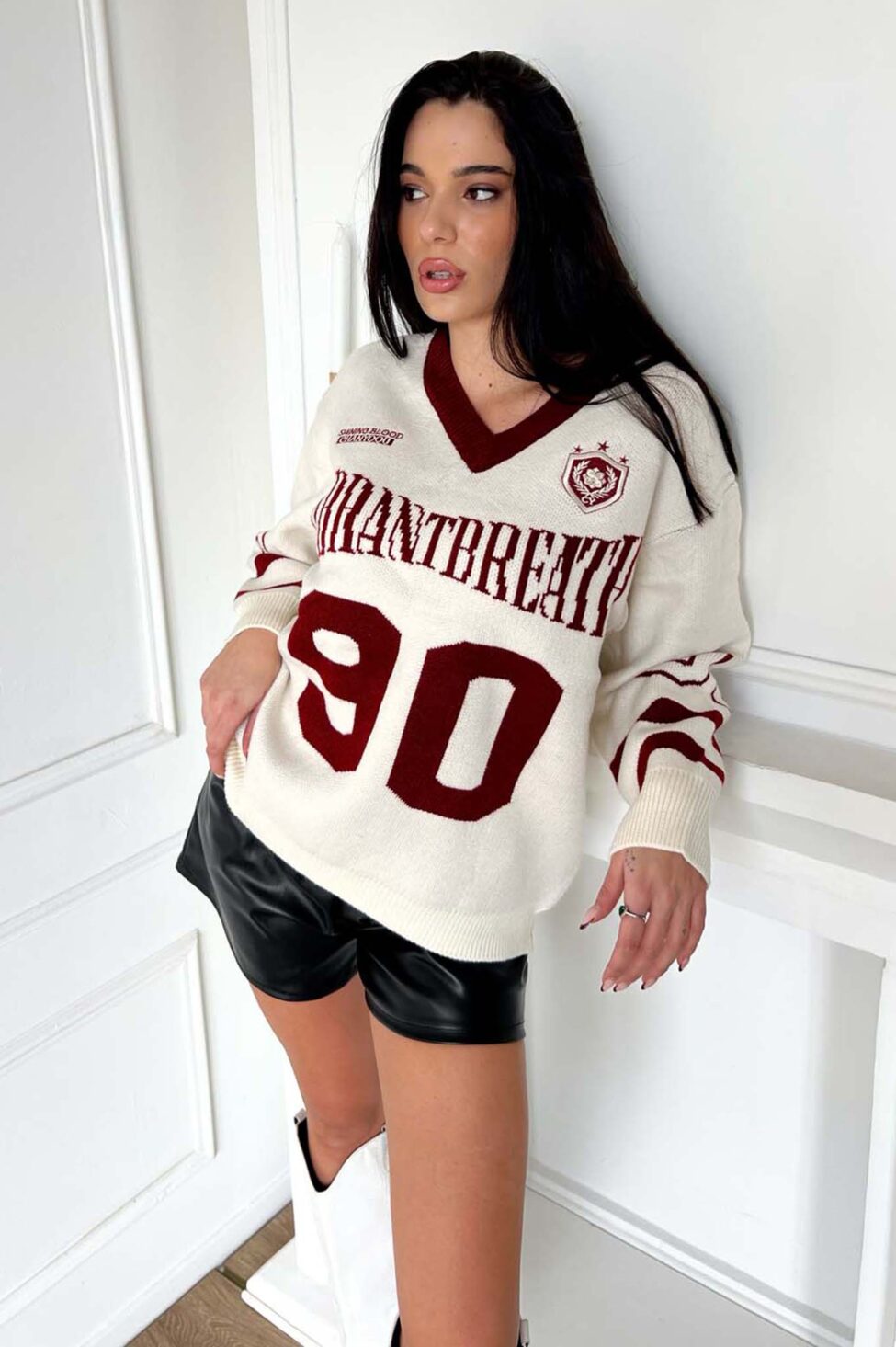 Champion πουλόβερ μπορντό - Image 3