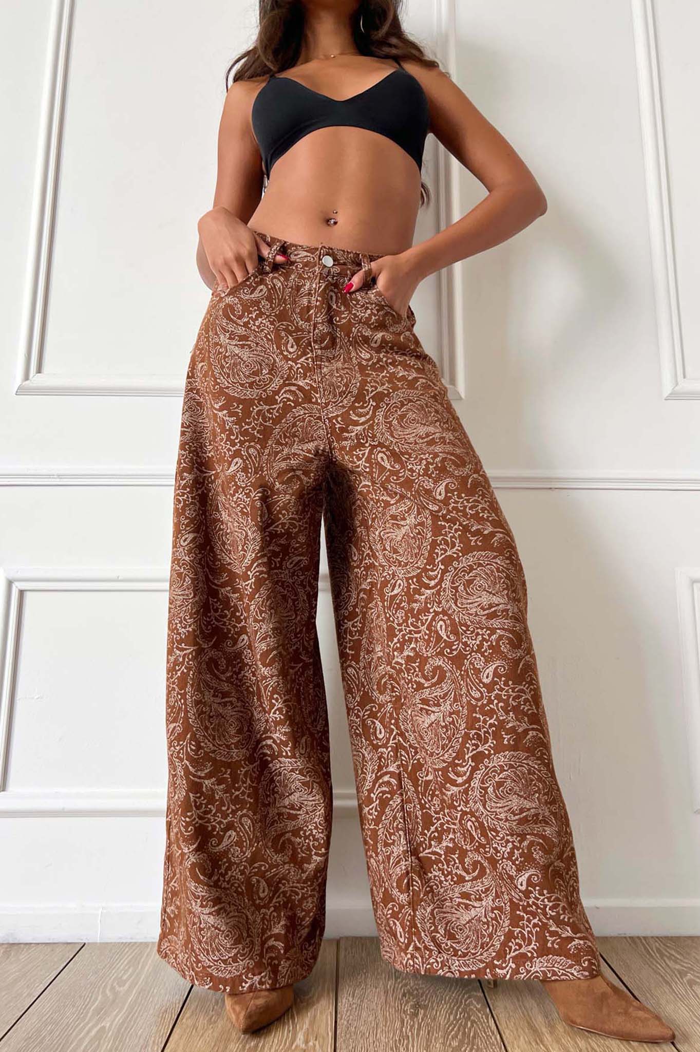 Cinnamon παντελόνι καφέ Cinnamon παντελόνι καφέ - Image 1