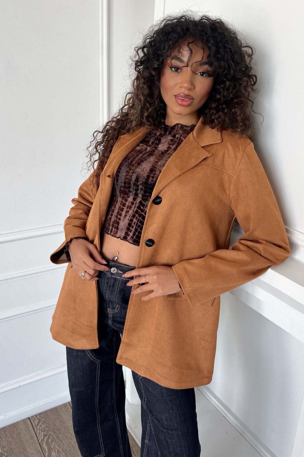 Dalton παλτό κάμελ - Image 2