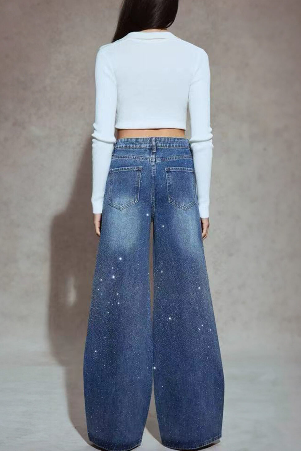 Eddie τζιν παντελόνι με στρας μπλε - Image 2