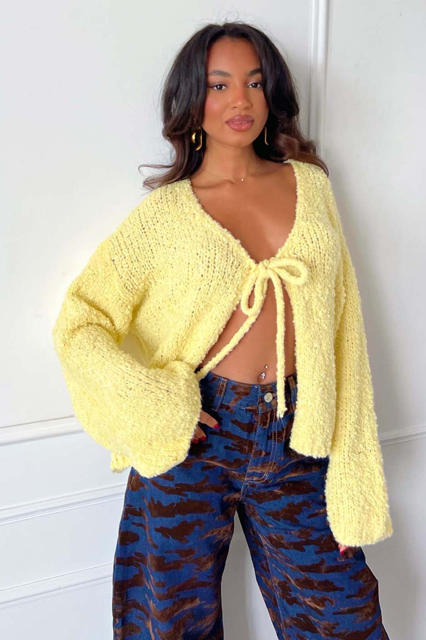 Evangelina ζακέτα κίτρινο Evangelina ζακέτα κίτρινο - Image 1