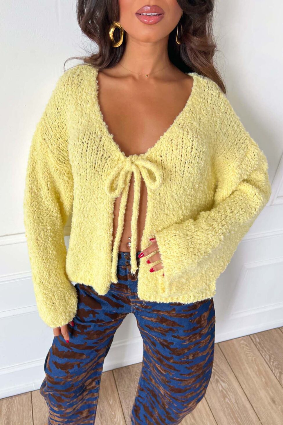 Evangelina ζακέτα κίτρινο - Image 2