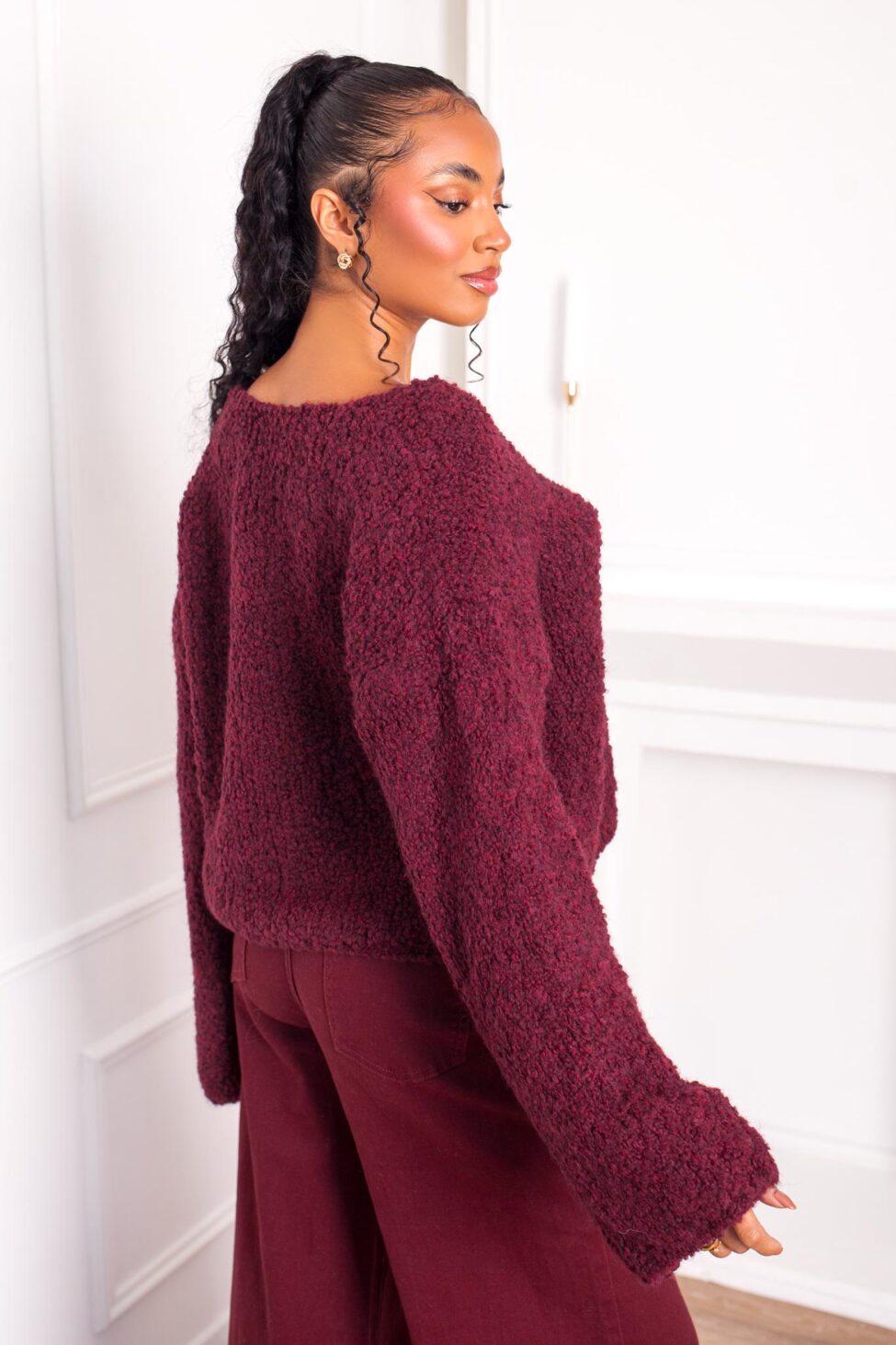 Evangelina ζακέτα μπορντό - Image 3