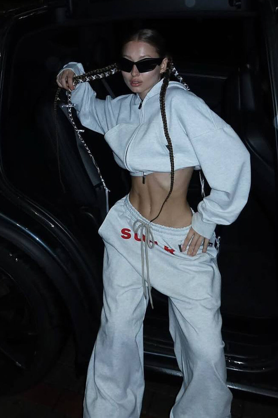 Jaya σετ φούτερ φόρμα γκρι - Image 2