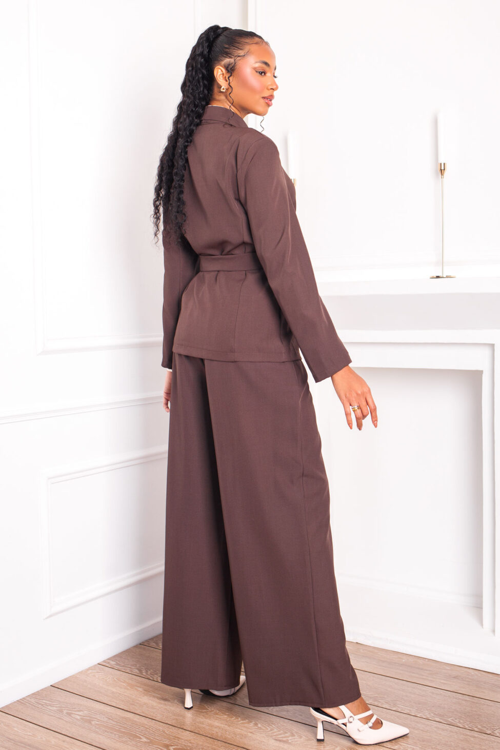 Jockey σετ σακάκι παντελόνι καφέ - Image 5