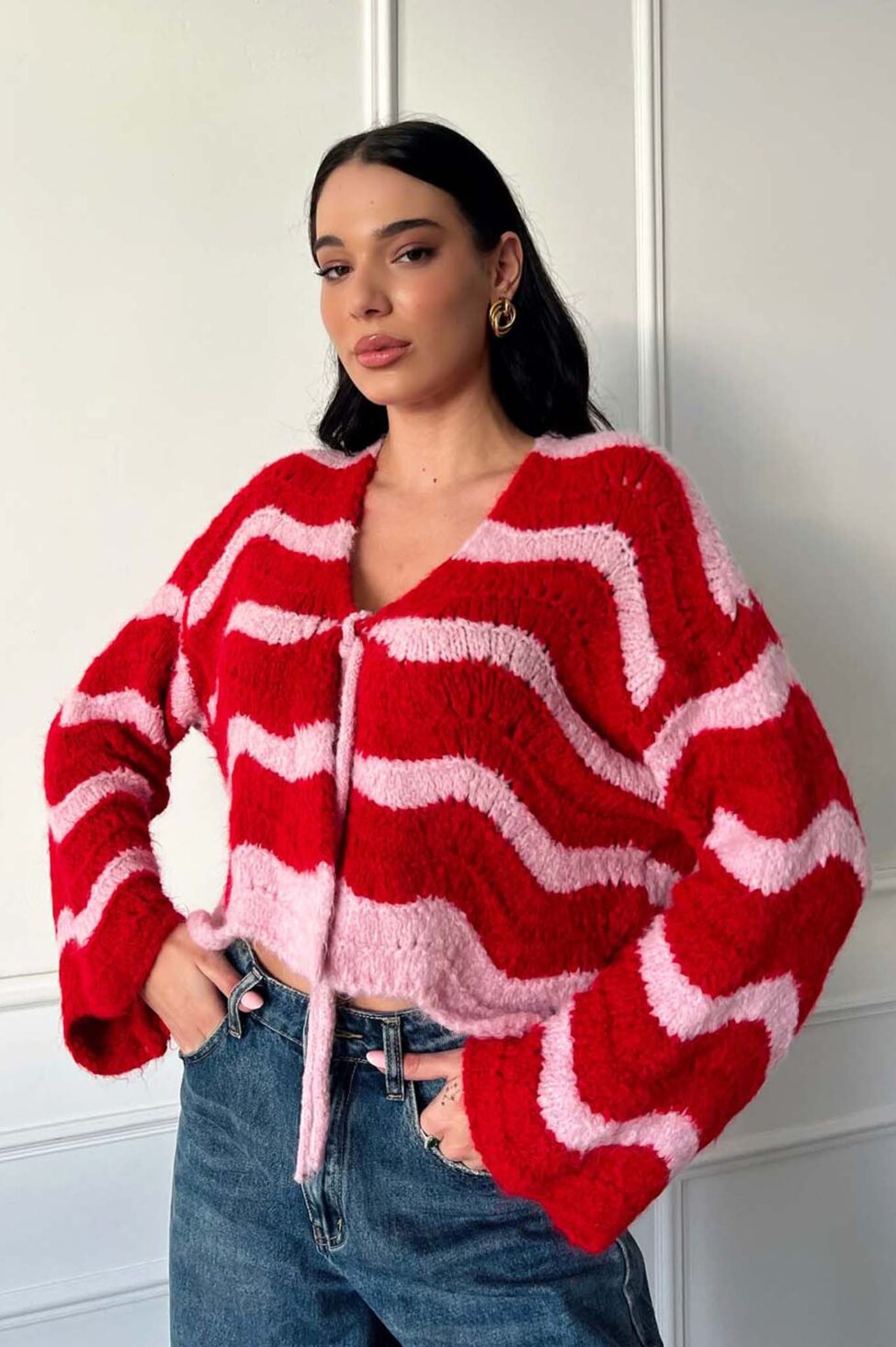 Kenia ζακέτα κόκκινο - Image 3