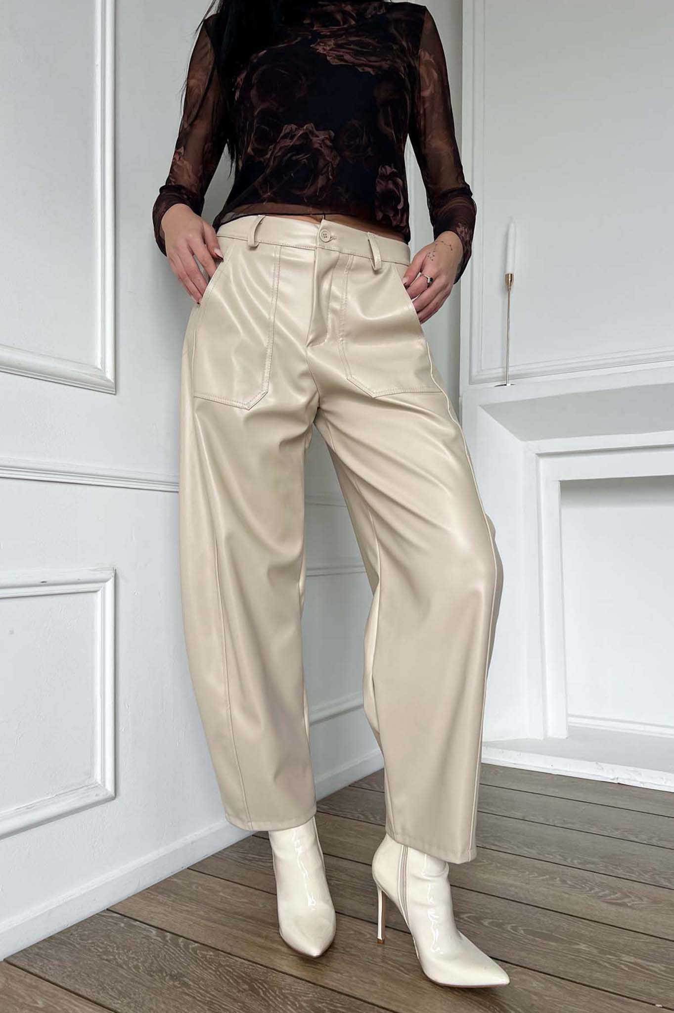 Lacera παντελόνι εκρού Lacera παντελόνι εκρού - Image 1